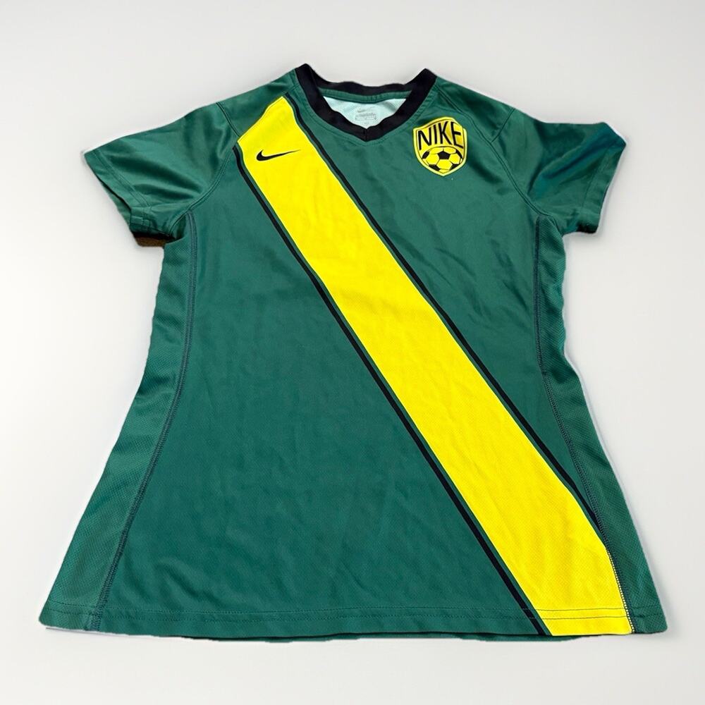 Nike Womens Green Dri-Fit Jamaica Ghana #12 Short Sleeve Jersey Size M MEDIUM